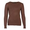 BELLE FEMME Women's Round Neck Wool and Cashmere Sweater