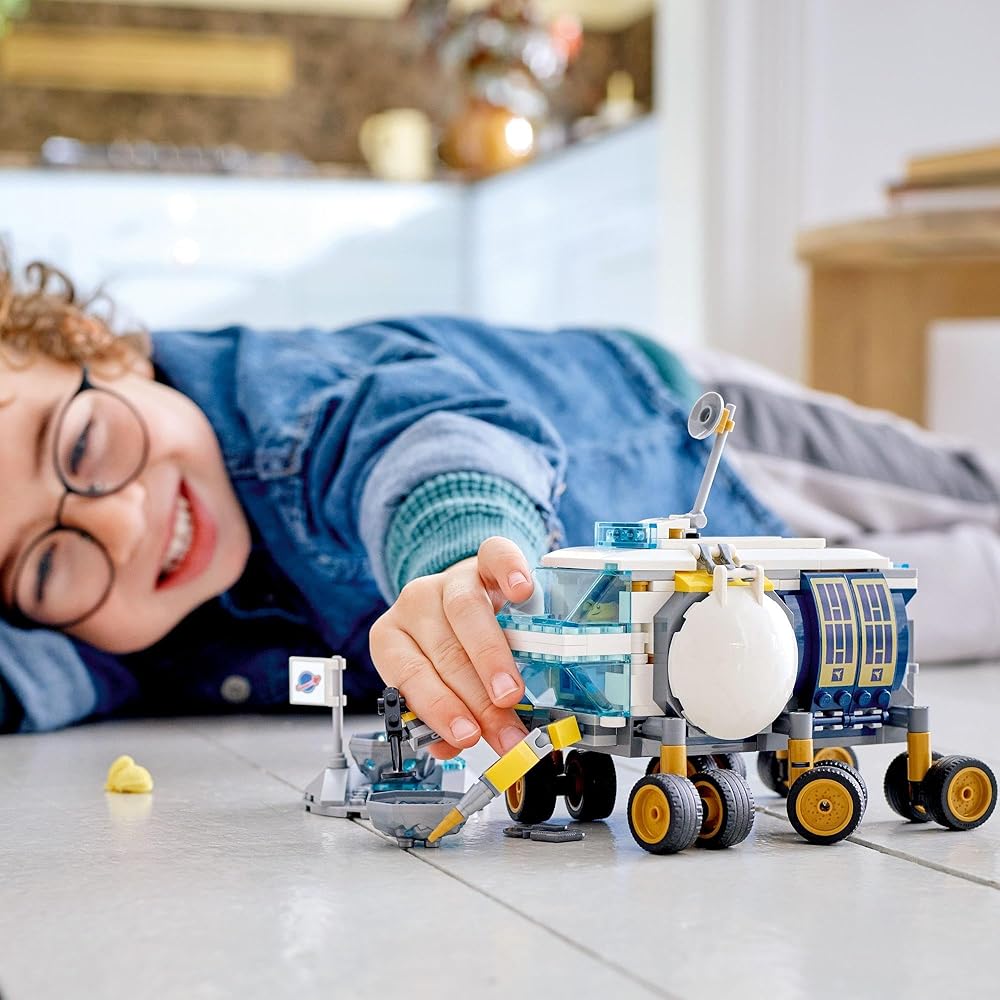 LEGO City Lunar Rover 60348 Building Toy for Kids Age 6 and Up Space Vehicle