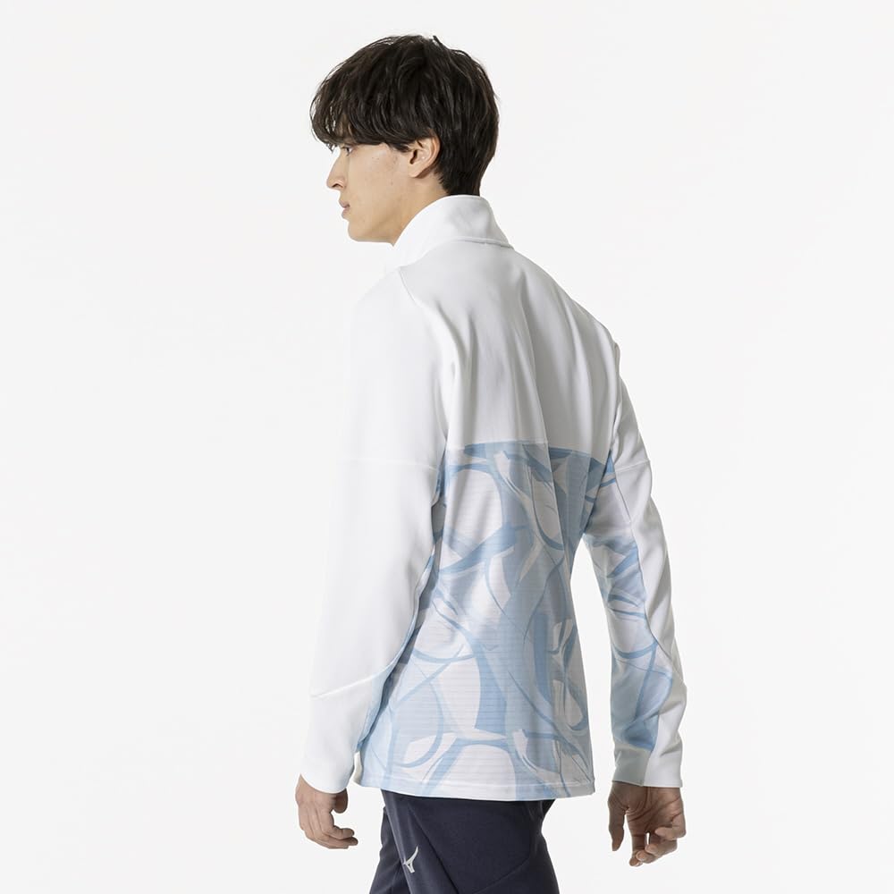 Mizuno MUGEN GRAPHIC Training Light with Design Warm-Up Jacket, Blue, 32MCB501, Player-Specific