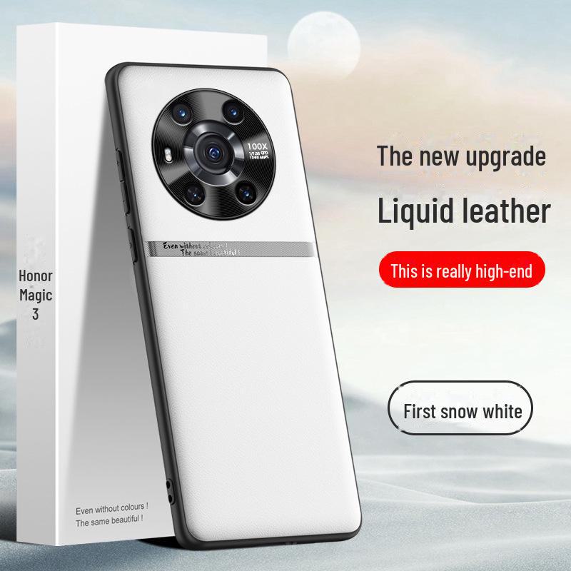 Чехол Liquid Leather для Honor Magic 3 — защита от падения, загрязнения, защитный чехол