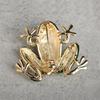 MECHOSEN Lucky Charm Cute Frog Brooch Pin Tie Pin Lapel Clip for and Children Perfect for Graduation and Entrance Ceremonies Crystal Green Animal