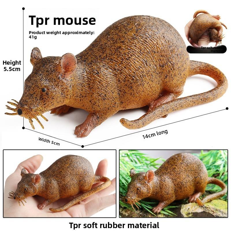Игрушка-прорезыватель для кошек Мышка из прочного пластика для кусания и самостоятельной игры