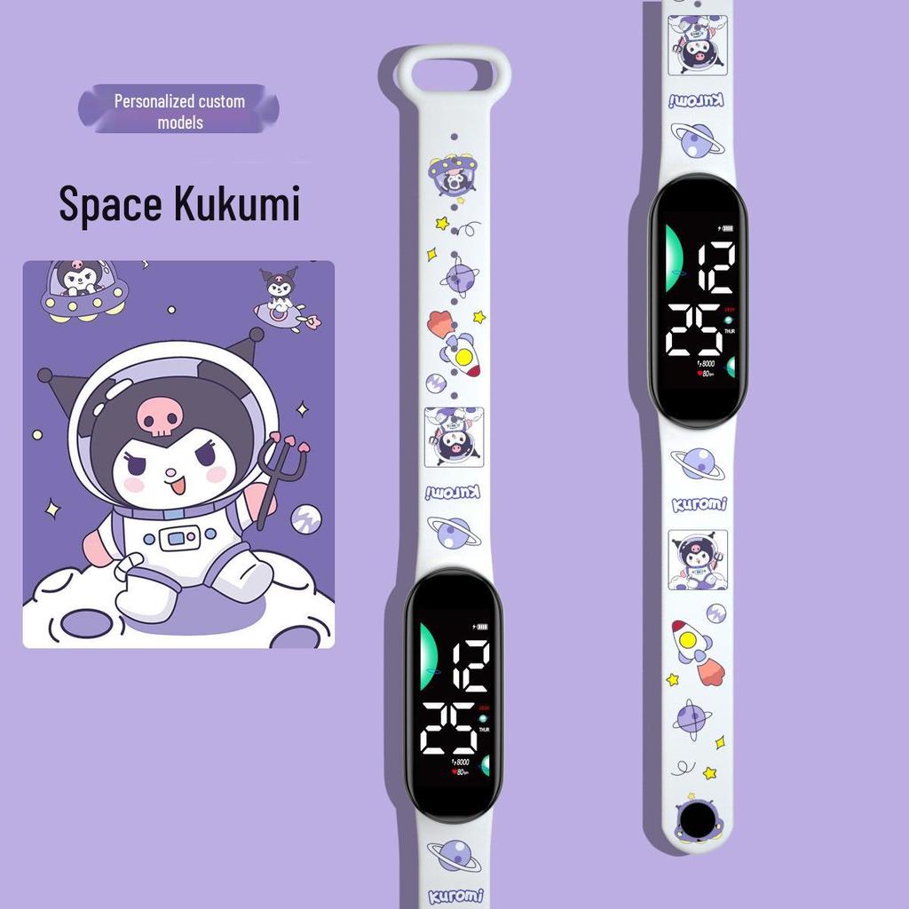 New Cartoon LED Waterproof Sports Watch: Cute Anime Design for Students