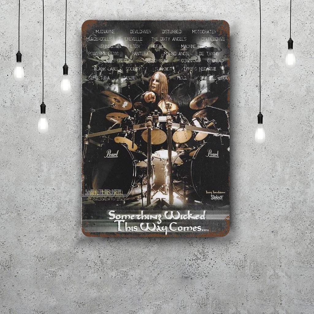 joey jordison Decor Poster Vintage Tin Sign Metal Sign Decorative Plaque for Pub Bar Man Cave Club Wall Decoration