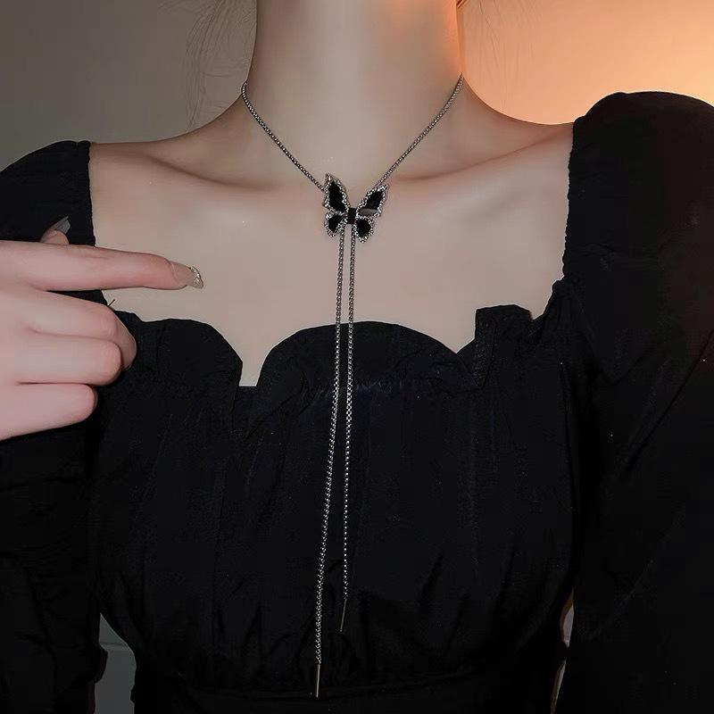 Роскошный комплект из цепочки-свитера Niche и серег на шнурке: Универсальный стиль горячей девушки