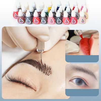 Пигмент для татуировки в бутылках, естественная красочная высокая пигментация