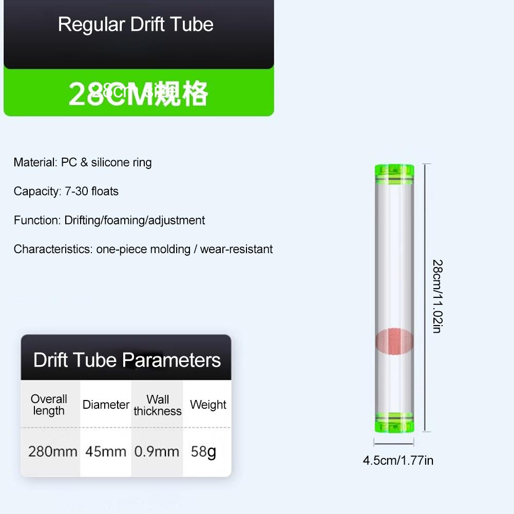Fishing Float Container Large Capacity Fishing Rod Float Storage Tube Thicken Fishing Float Packaging Tube for Sea Fishing