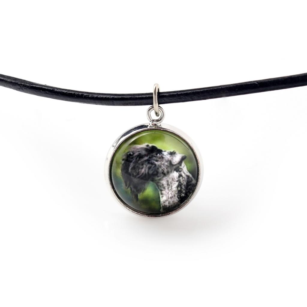 Kerry Blue Terrier, Irish Blue Terrier – Necklace pendant with your photo, handmade | Art-Dog