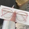 Оправы для очков в европейско-американском стиле, женские, модные, стильные, «кошачий глаз», женские очки, блокирующие синий свет, декоративные очки
