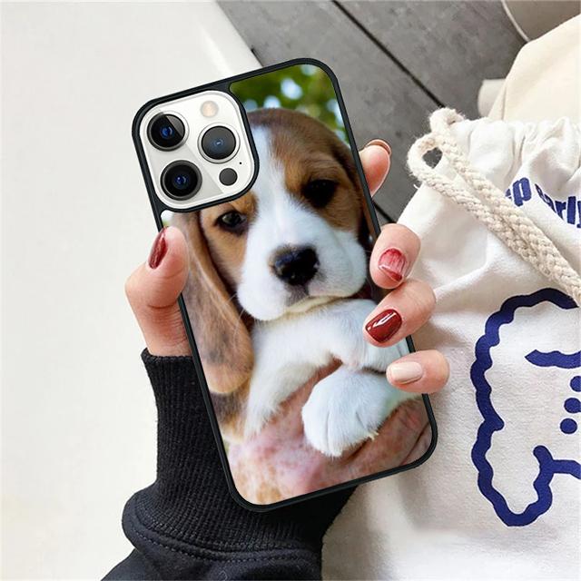Щенок Бигля Любовь к Щенкам Чехол-Ракушка Для iPhone 17 Air 15 16 14 13 12 Pro Max 11 Pro Max Plus Чехол для Телефона