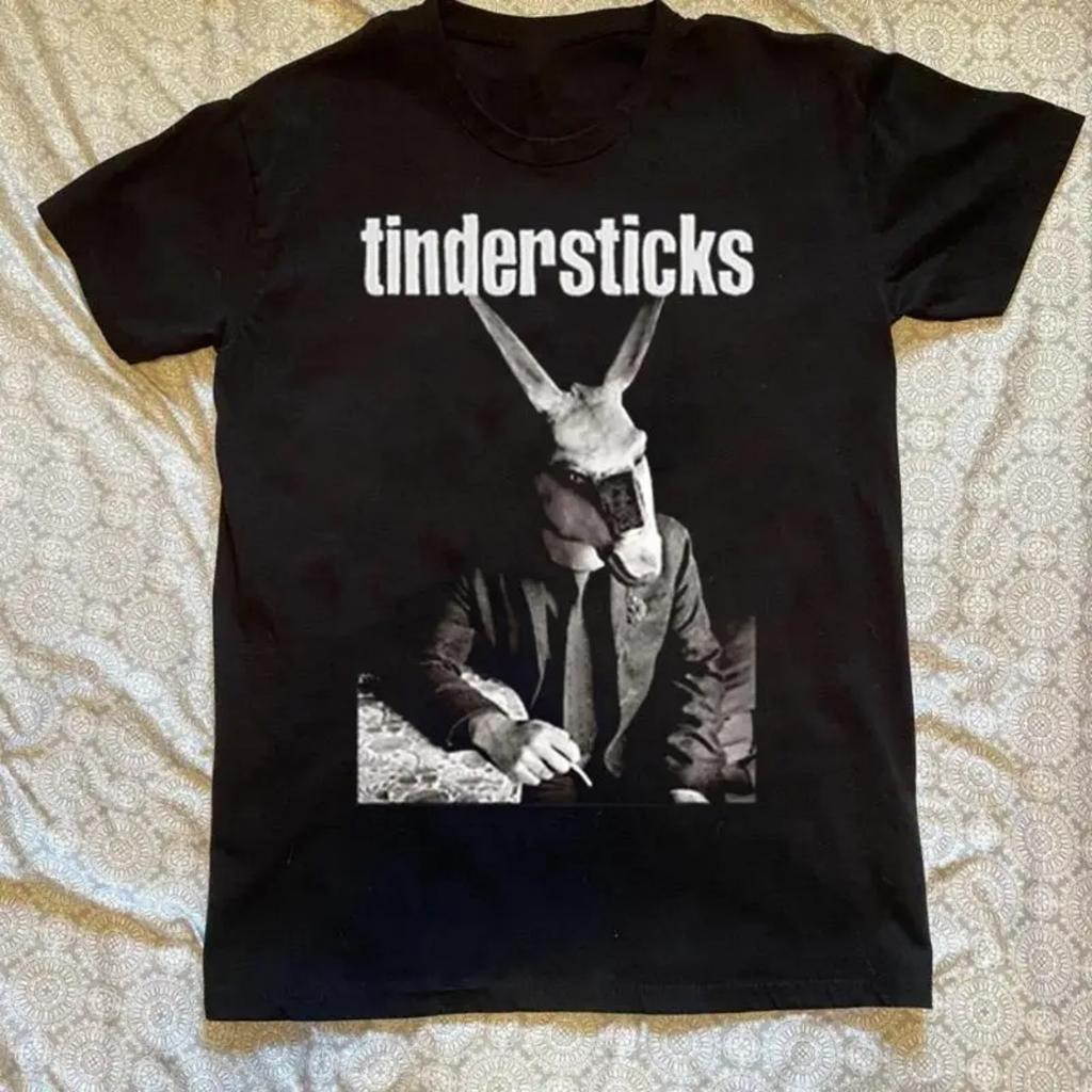 VTG Tindersticks Band Album Black T Shirt OM675