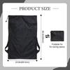 Travel Laundry Bag with Drawstring Extra Large Wet Dry Reusable Black Storage Waterproof