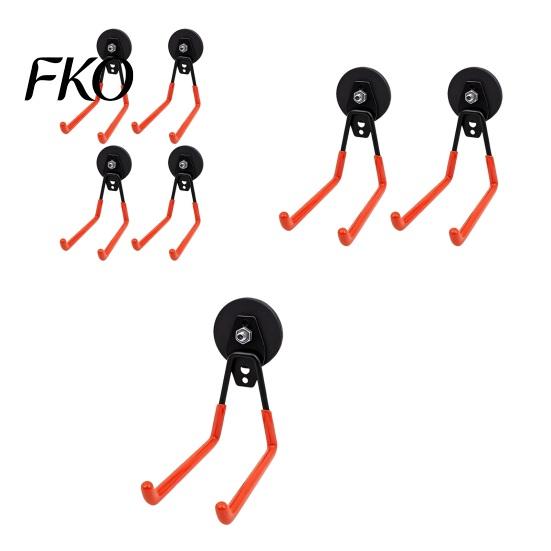 16/35/70 Pound Capacity Magnetic Hooks Double-Claw Hook, Anti-Slip Rubber Coated Garage Hooks, Heavy Powerful Tool Duty Universal for Garden