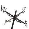 Iron Weather Vane Wind Vane Wind Direction Indicator Roof Mount for Farmhouse Garden Patio Crafts Ornament