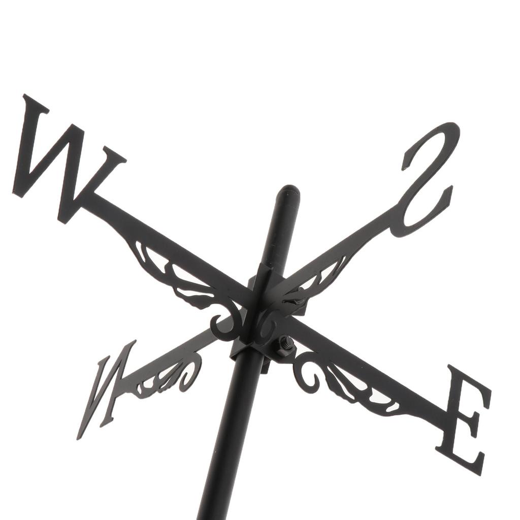 Iron Weather Vane Wind Vane Wind Direction Indicator Roof Mount for Farmhouse Garden Patio Crafts Ornament