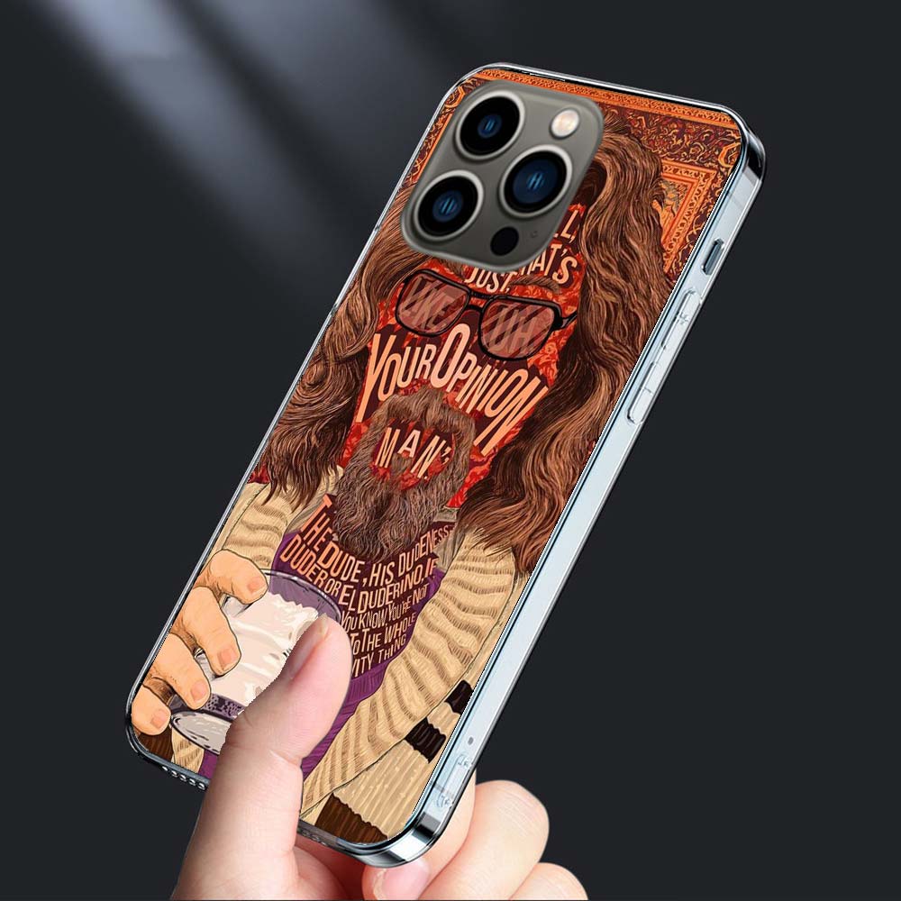 Чехол для телефона The Big Lebowski для iPhone 16E 15 Pro 14 Plus 17E 16 17 Pro Max Air 11 12 13 Mini Ударопрочный Capa Милый Чехол TPU