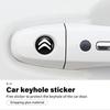 8pcs Car Door Keyhole Protection Sticker Decoration Accessories For Citroen C4 C3 C5 C1 C2 C6 C4L DS3 DS4 Berlingo Picasso