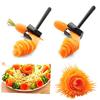 OKUMEYR Cucumber Curler, Vegetable Shaver, Zucchini Spaghetti Maker, Cucumber Curler, Spiral Vegetable Slicer, Carrot Flower Tool, Potato Peeler, Kitc