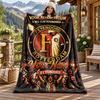 Feyenoord Rotterdam Custom Name Flannel Blanket Personalized Soft Warm Plush Throw Blanket Customized Gift for Family Friends