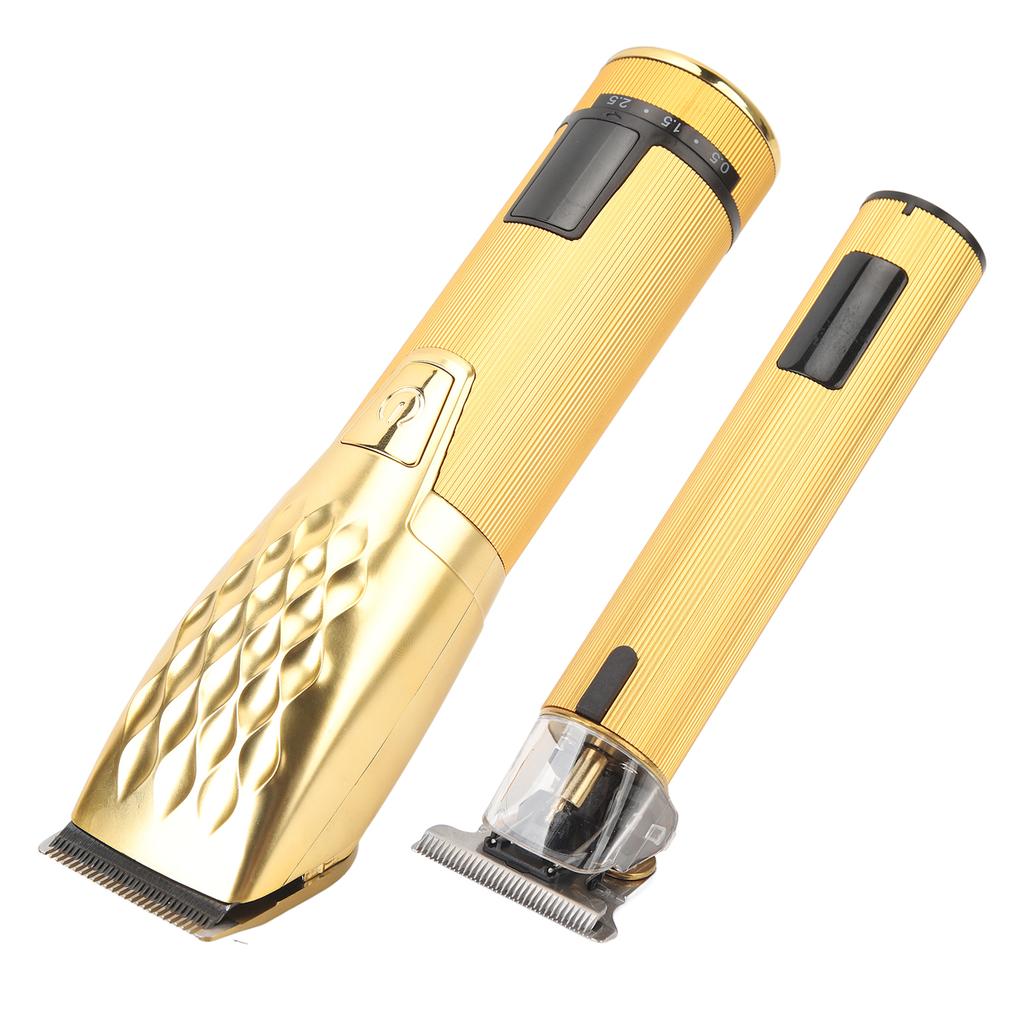 Парикмахерская машинка для стрижки волос для мужчин с ЖК-дисплеем, электрическая машинка для стрижки волос высокой мощности