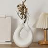 Abstract Hand Ceramic Vase Modern Minimalist Body Art Hand Shaped Floral Plants Holder Container Home