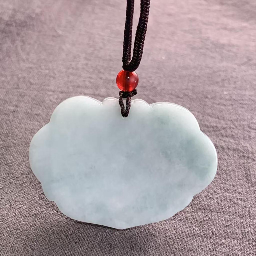 Burma A-Grade Natural Jade Leaf Pi Xiu Pendant