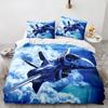 Пододеяльник Airplane King Queen Full Винтажный истребитель Постельный комплект для детей Подростков Взрослых Небо Облака Серый 2/3 шт Мягкий Чехол для одеяла