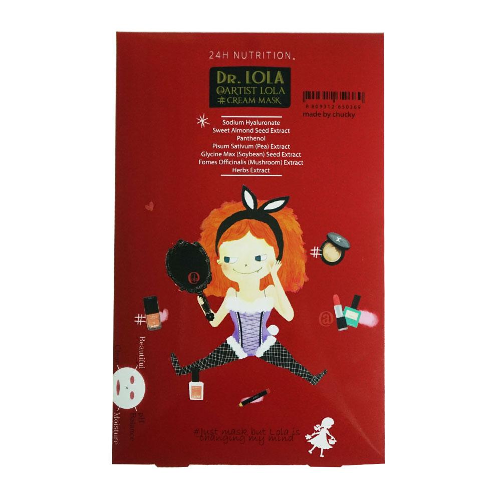 Dr Lola Artist Lola's Крем-маска для лица Тканевая маска 25 мл 5 шт. Упругость против морщин Корея Уход за кожей