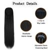 LISI HAIR Синтетические длинные прямые волосы для наращивания хвоста с зажимом из натуральных волос на шнурке для женщин для наращивания волос