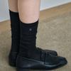 FOLNUA LOOSE KNEE SOCKS [BLACK]