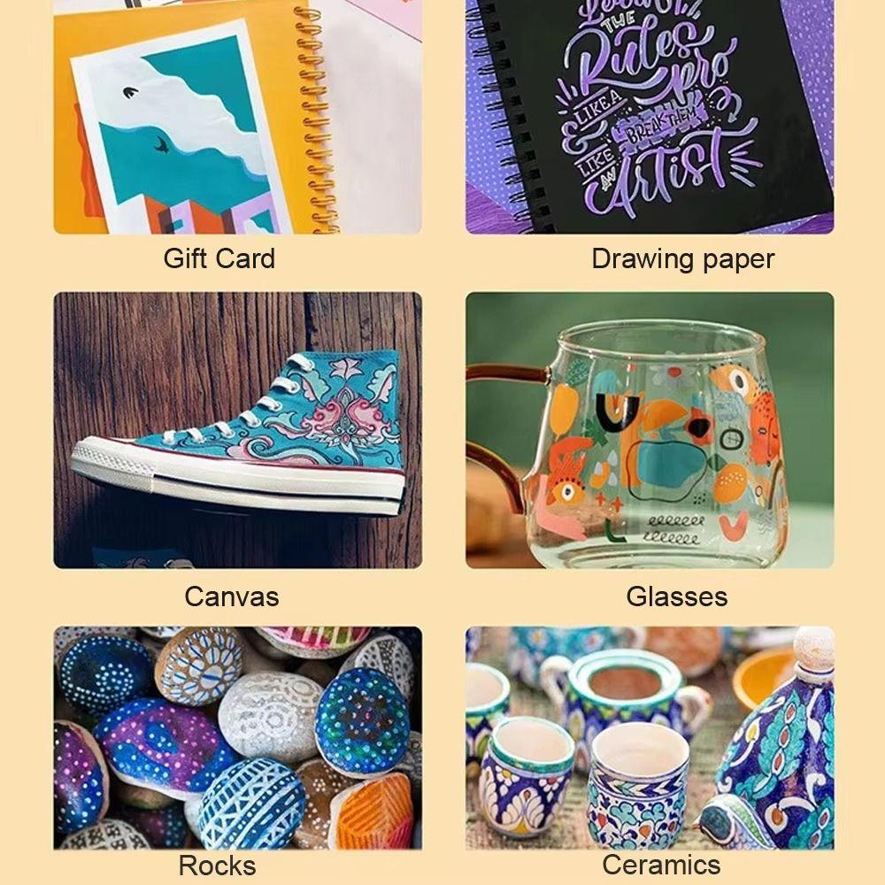 Soft Tip Acrylic Marker Pen Set Fine Nib Child Painting Graffiti Pens  Drawing Sketching