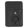 Устройство слежения и кошелек для кредитных карт PU Anti Theft Swipe Card Storage Bag для мужчин и женщин, черный