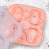 Penguin Shape Ice Tray Mold Non-stick Reusable Ice Cubes Silicone Whiskey Ice Penguin Mold Kitchen Accessory