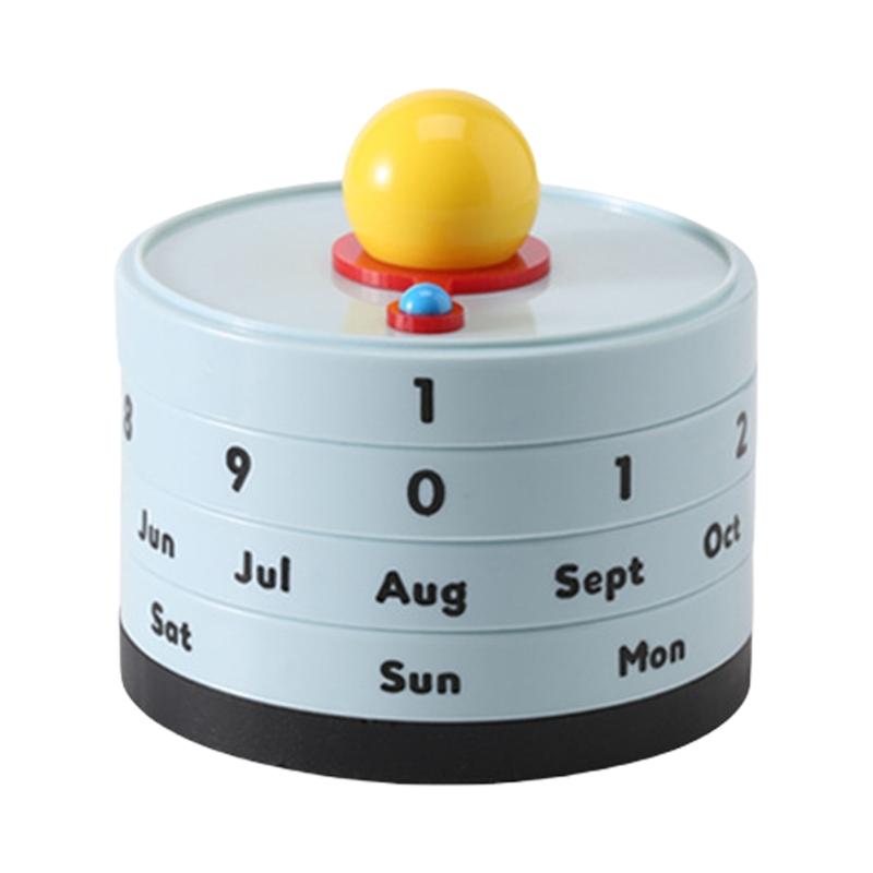 High Aesthetic Rotating Perpetuals Calendar Desk Accessories Ideal For Women Creative Homes Lover Creative Individuals