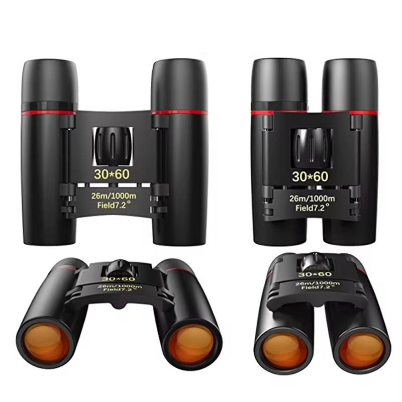 Professional 30x60 Binoculars Hd Night Vision Fmc Coated Shockproof Portable Foldable Bird Watching Camping Travel Telescope