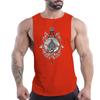 Four Seasons Adult Men'S Fitness Outdoor Crew Neck Vest Spades A Pattern 2d Printed Breathable Quick Drying Sleeveless Shirt