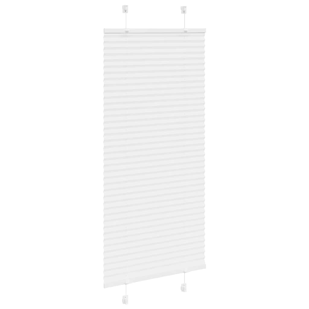 Roleta Plisowana Biała 60X150 Cm Szerokość Tkaniny 59,4Cm