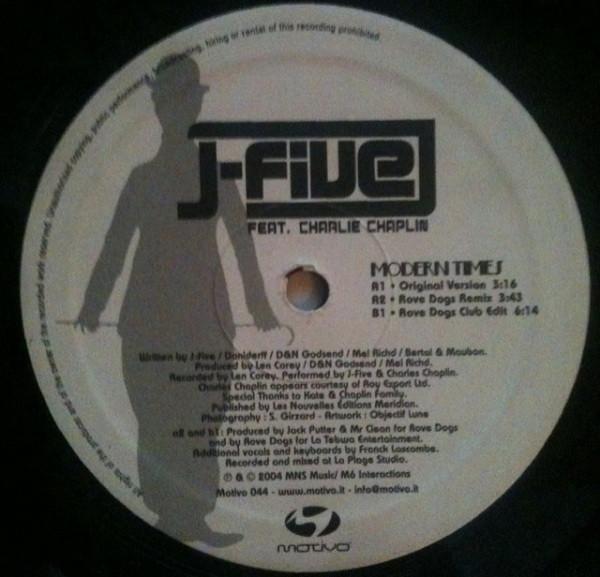 12inch Record J-FIVE - Modern Times MOTIVO044 Motivo Producti 2004 Italy Dance & Electronica Used