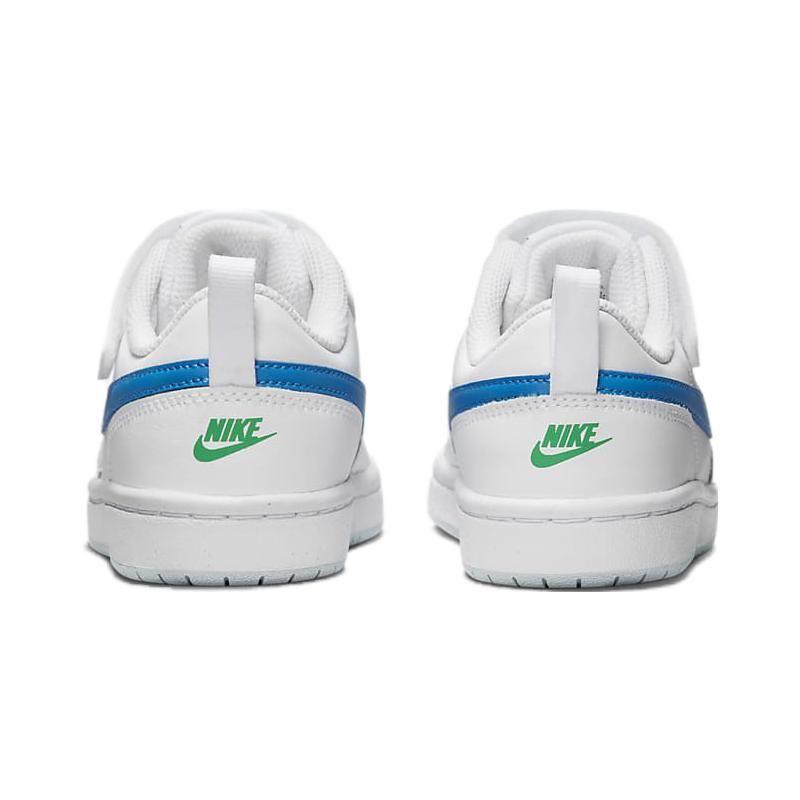 Nike Court Borough Low 2 PSV White Photo Blue Детские кроссовки Pure-Platinum Stadium-Green BQ5451-123
