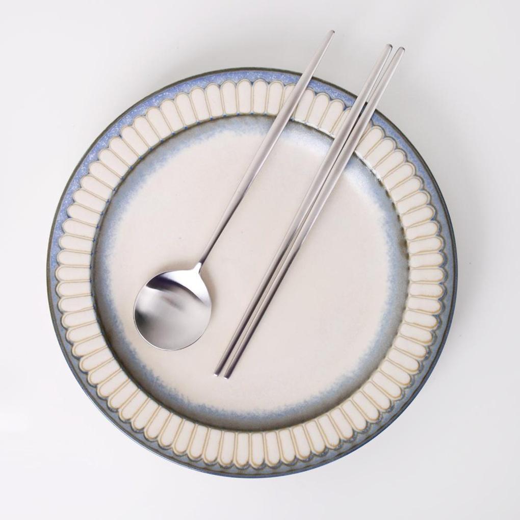 Avella Премиум Глянцевый и Матовый Серебряный Столовый Нож