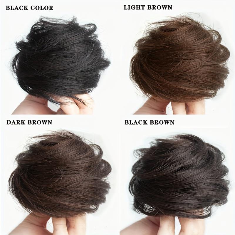 Женский пушистый пучок, невидимый бесшовный натуральный пучок, плетение, кольцо для волос, украшение для хвоста, женская резинка для волос, аксессуары для волос