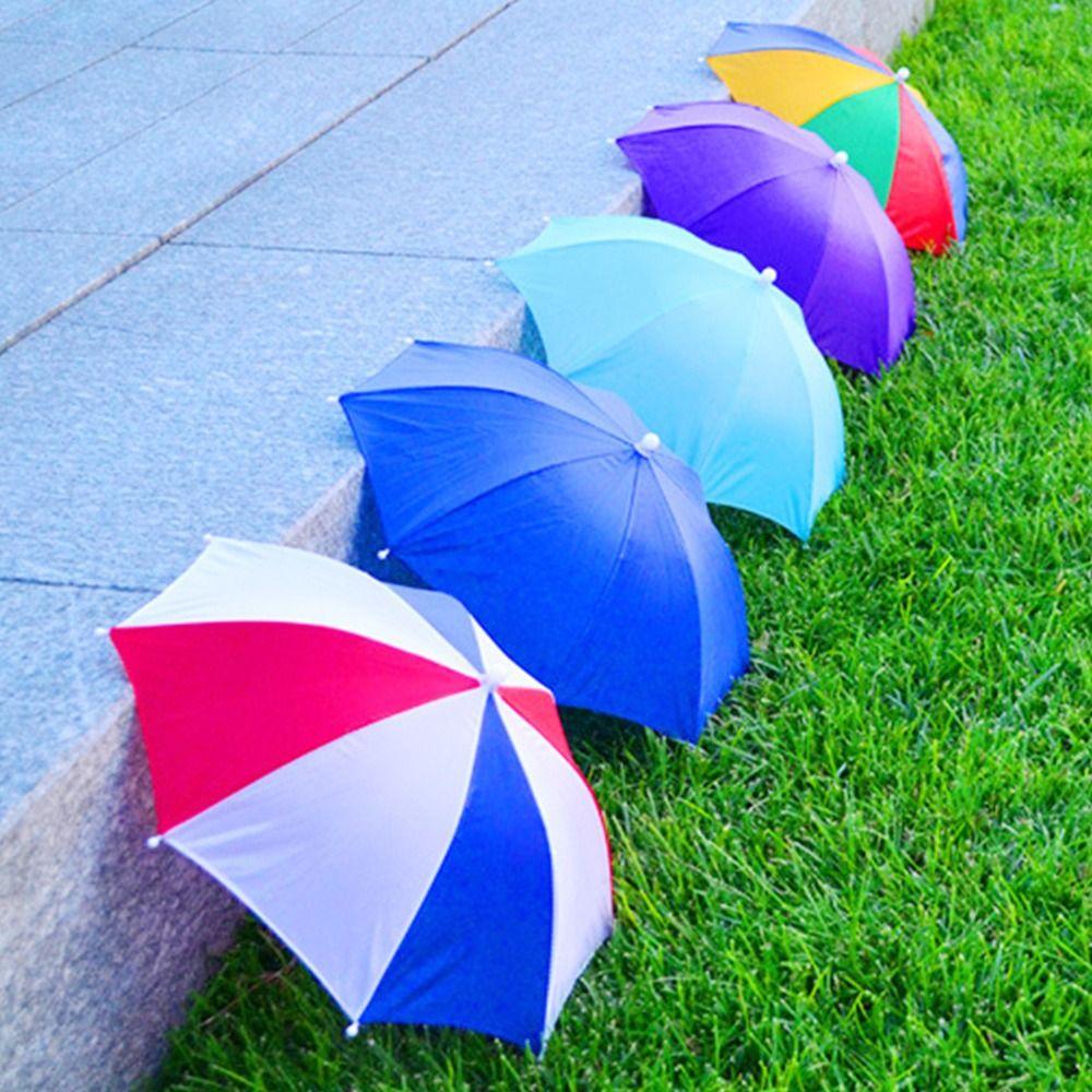 Windproof Head Umbrella Hat Elastic Band Umbrella Portable Rain Gear