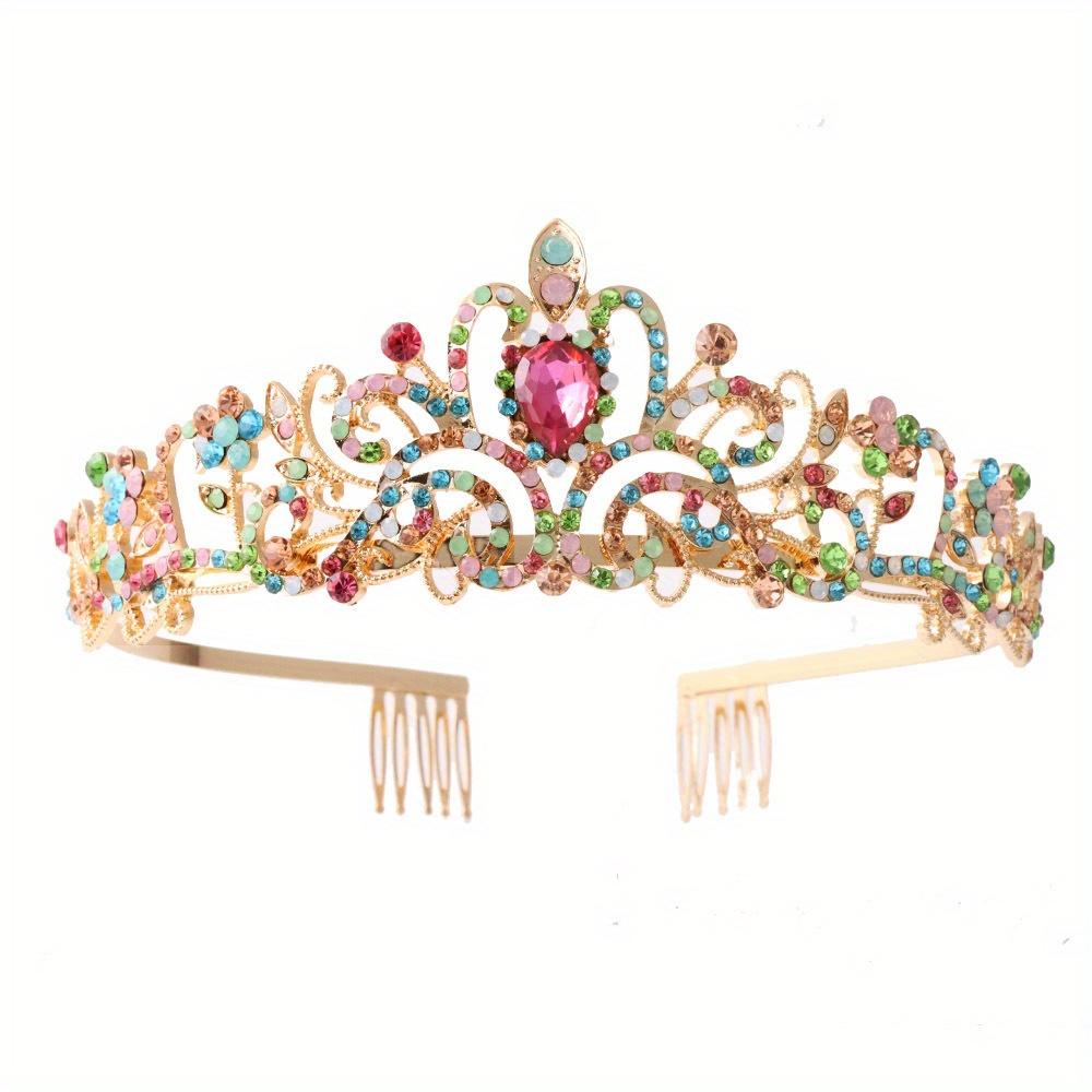 Crystal Crown Tiara With Comb Rhinestone Prom Diadem Headband For Women Bridal Wedding Hair Accessories Jewelry Tiara And Crowns