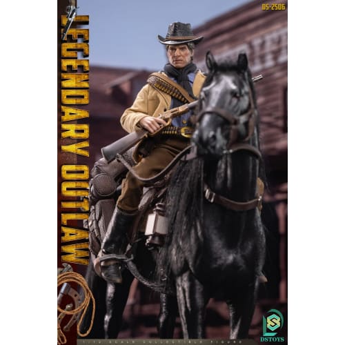 Tbmodel DSTOYS 1/12 Scale Deluxe Edition Cowboy Body with Horse, Head and Accessories, Action Figure DS-2506