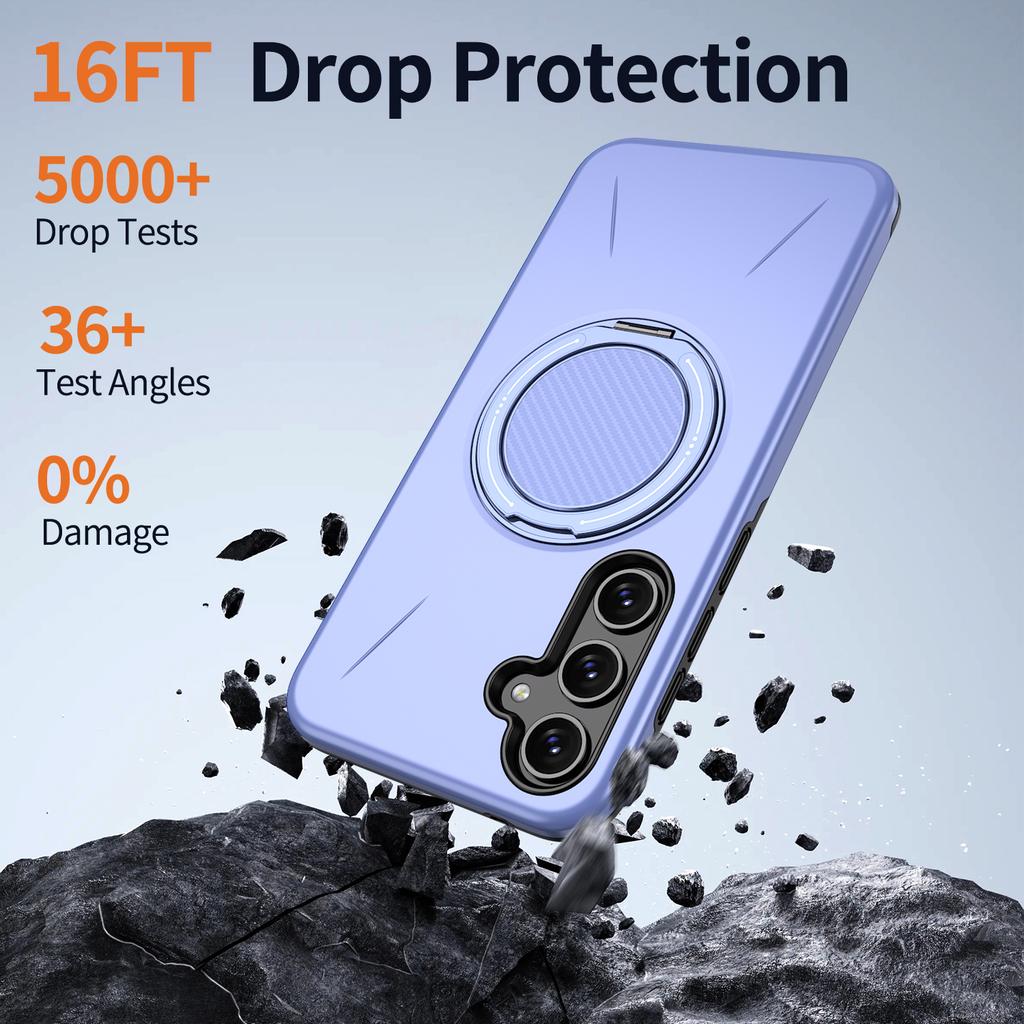 Магнитный чехол-подставка 360° для Samsung Galaxy A56 A36 A26 A16 A06 A17 A07 A55 A35 A25 A05S A15 A14 A05 для Magsafe Armor Cover
