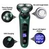 4 In 1 Smart Electric Shaver LCD Digital Display Three-head Floating Razor USB Rechargeable Washing Multi-function Beard Knife