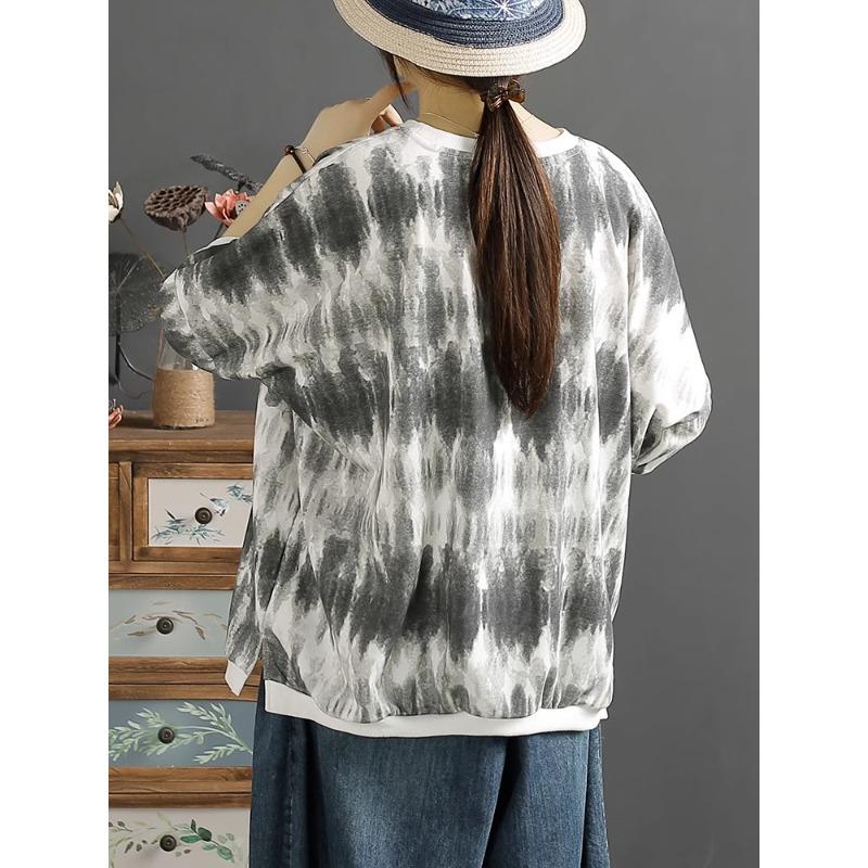 DIMANAF 2024, новинка, летние женские размеры больших размеров, базовые свободные топы с короткими рукавами с принтом и вышивкой, футболка с круглым вырезом, новинка 04