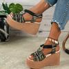 Woman Wedges Sandals 2024 Summer High Heels Women Sandals Ladies Comfort Casual Shoes Platform Sandals Sandalias De Mujer
