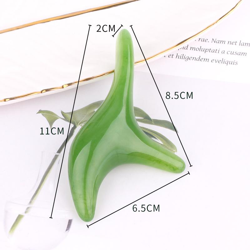 Triangular Bird-Shaped Resin Scraping Massager for Eye, Face, and Neck