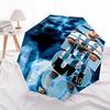 1pc M-messi Umbrella, Sun Protection, And UV Shielding. It Has Eight Sturdy Ribs for Outdoor Use And Perfect As a Holiday Gift
